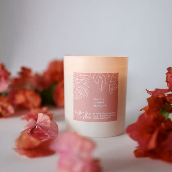 Peach Orange Blossom Soy Candle